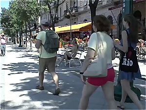 Eurobabe Aika May walking naked in public