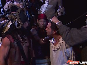 Pirate slides his hefty man meat into super-sexy blond Jesse Jane