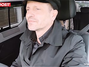 LETSDOEIT - horny Czech tempts and pounds Uber Driver
